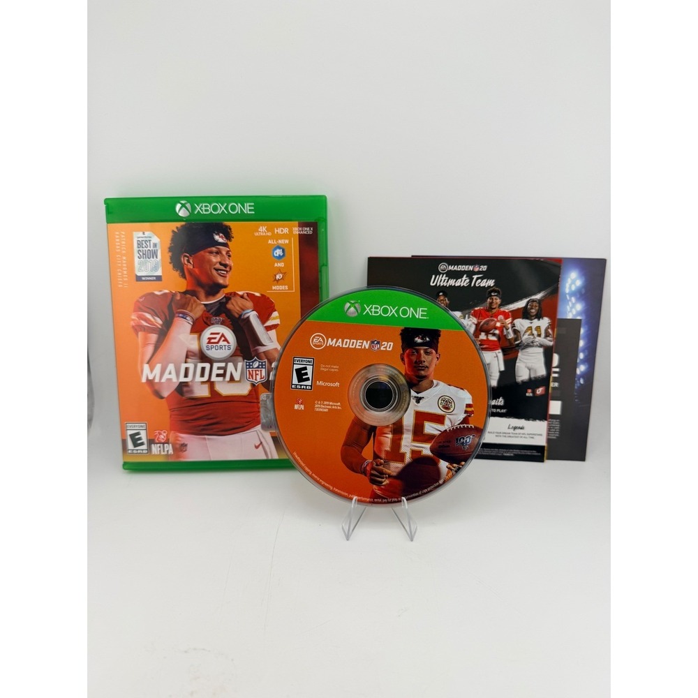 EA Sports Madden NFL 20 Xbox One Microsoft 2019 Patrick Mahomes Cover 4K HDR